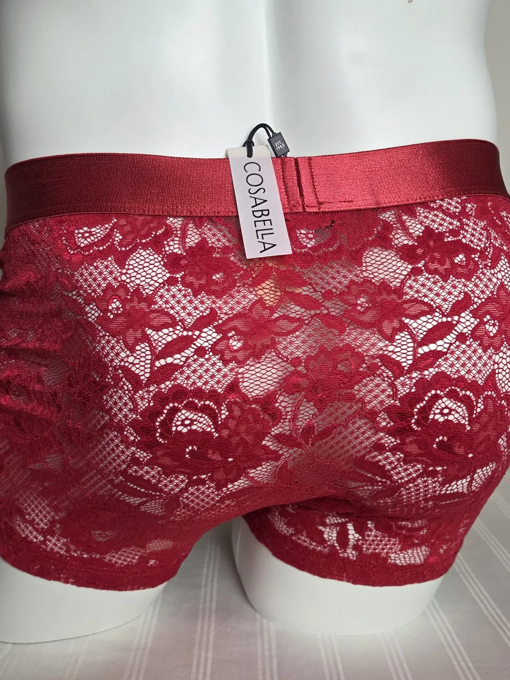 Cosabella Red Lace Boxer Briefs